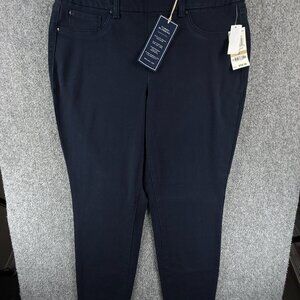 NWT Charter Club Dark Blue Jegging Skinny Leg Size 12 Slim Stretch ACTL 34X30